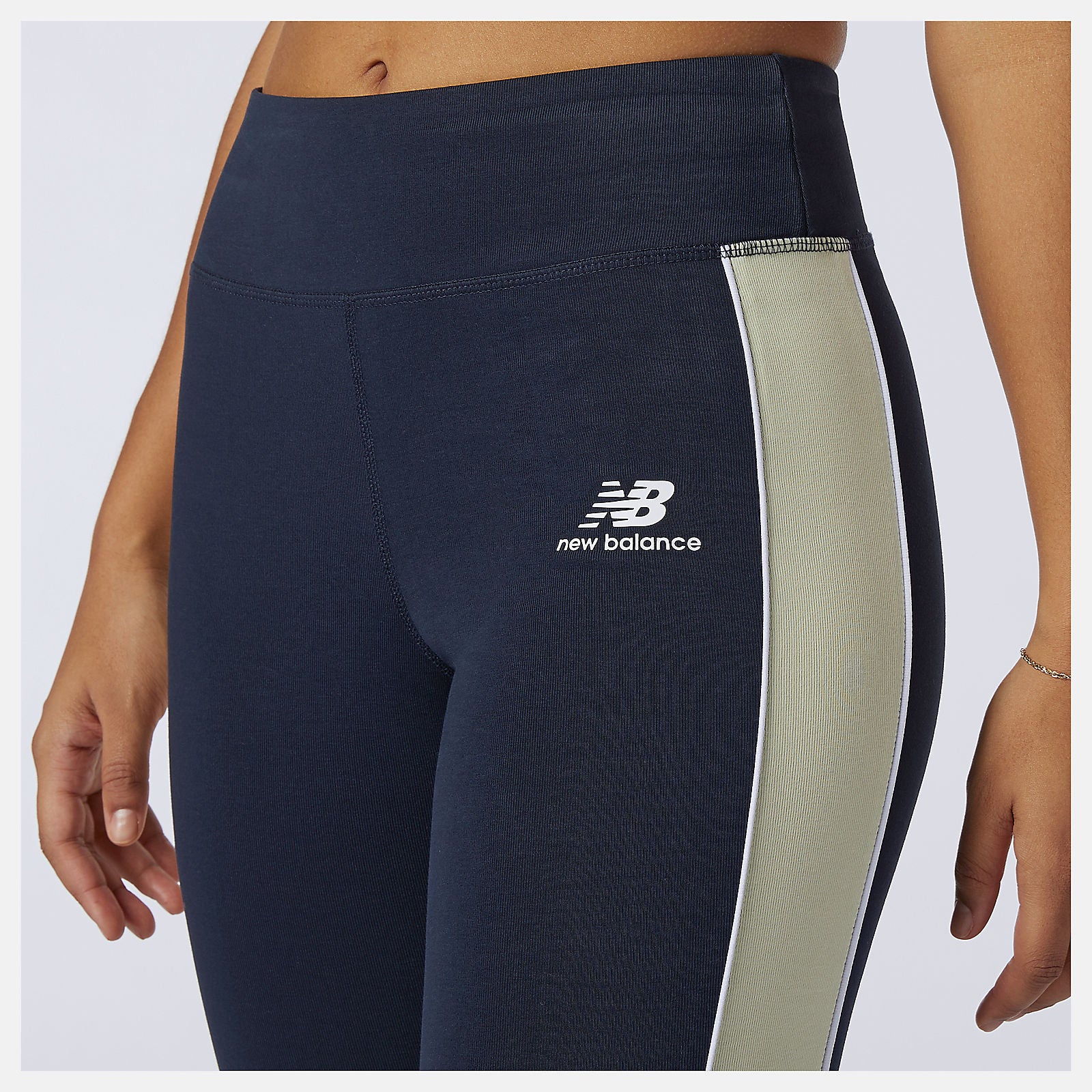 Clear Yellow NB Athletics Piping Legging New Balance Clothing