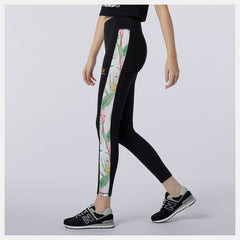 Black NB Essentials Botanical Legging New Balance Clothing