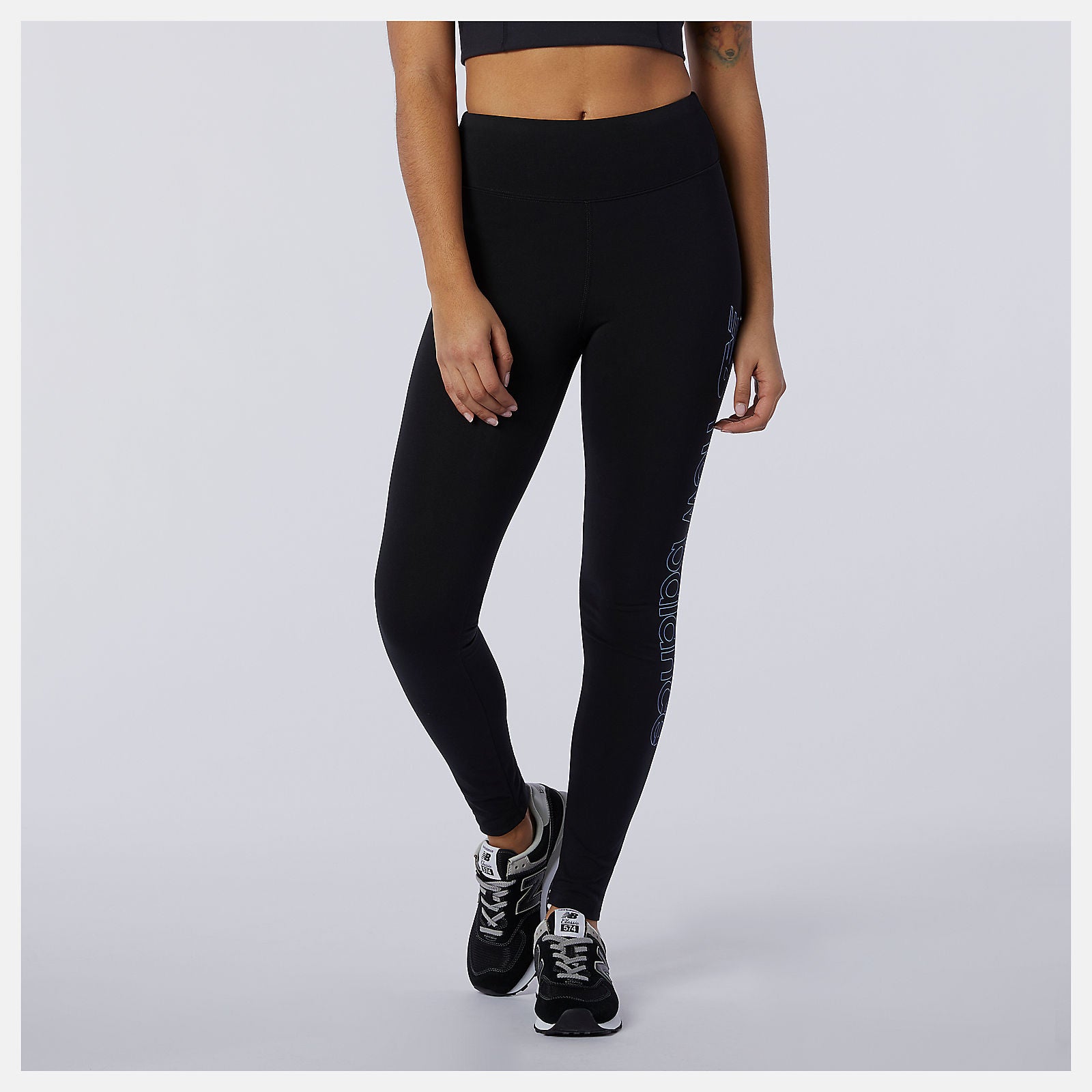 Black Sport Style Optiks Legging New Balance Clothing