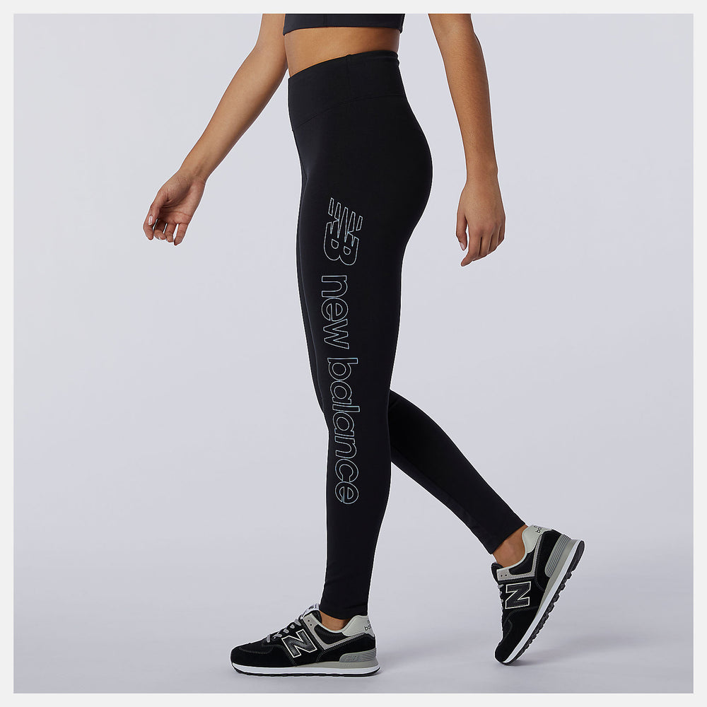 Black Sport Style Optiks Legging New Balance Clothing