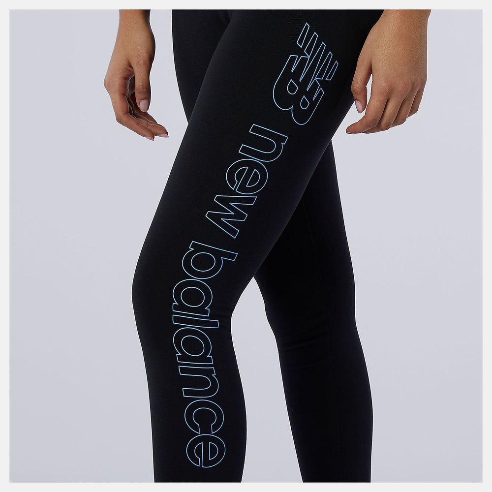 Black Sport Style Optiks Legging New Balance Clothing