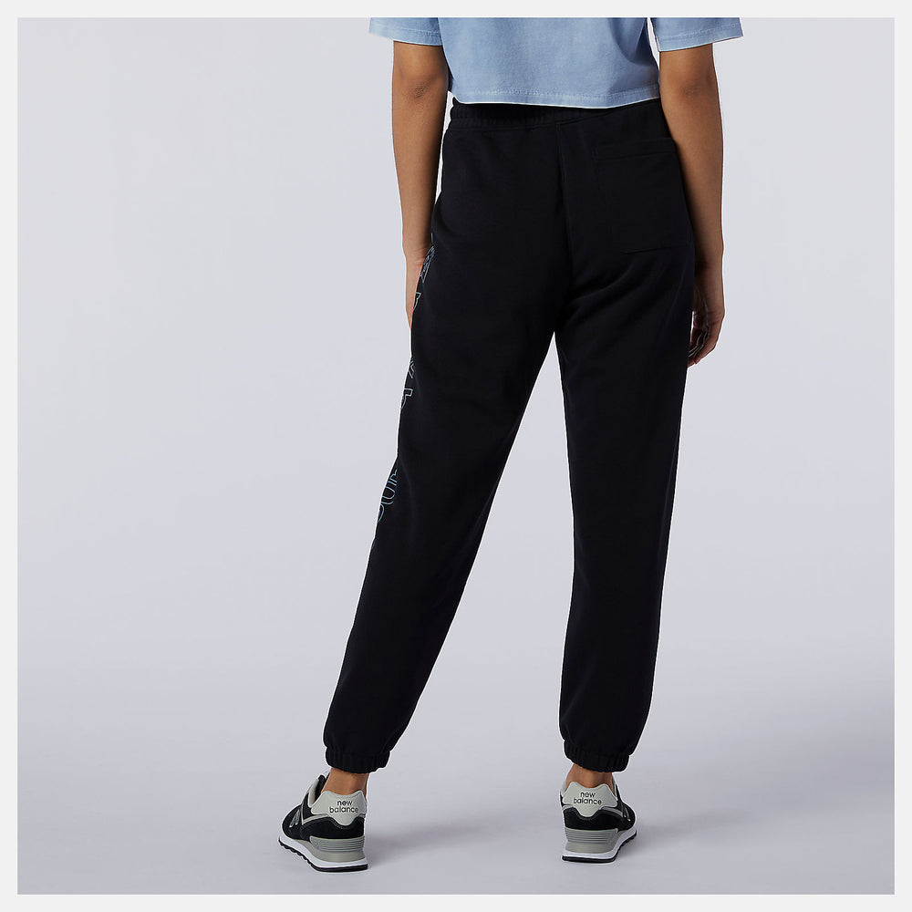 Black Sport Style Optiks Fleece Pant New Balance Clothing