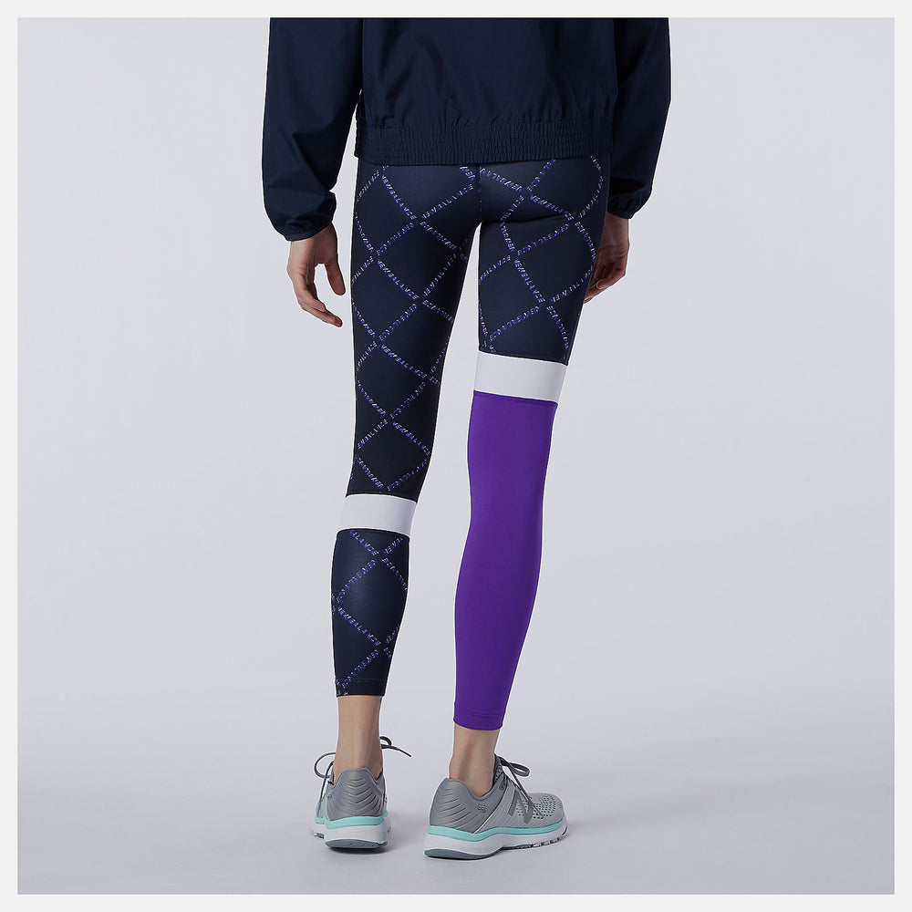 Deep Violet Fast Flight Printed Tight New Balance Clothing