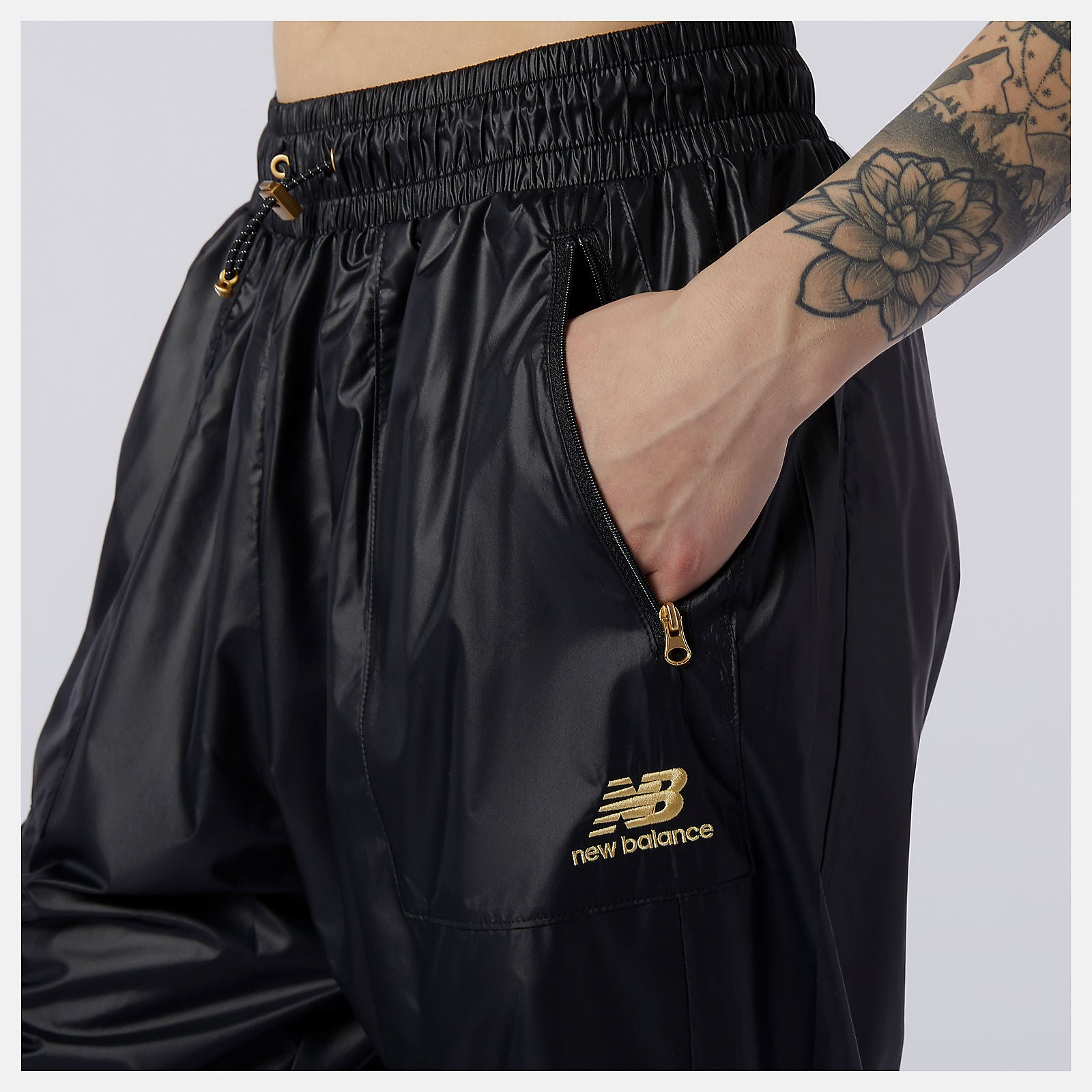 Black NB Athletics Higher Learning Wind Pant New Balance Clothing