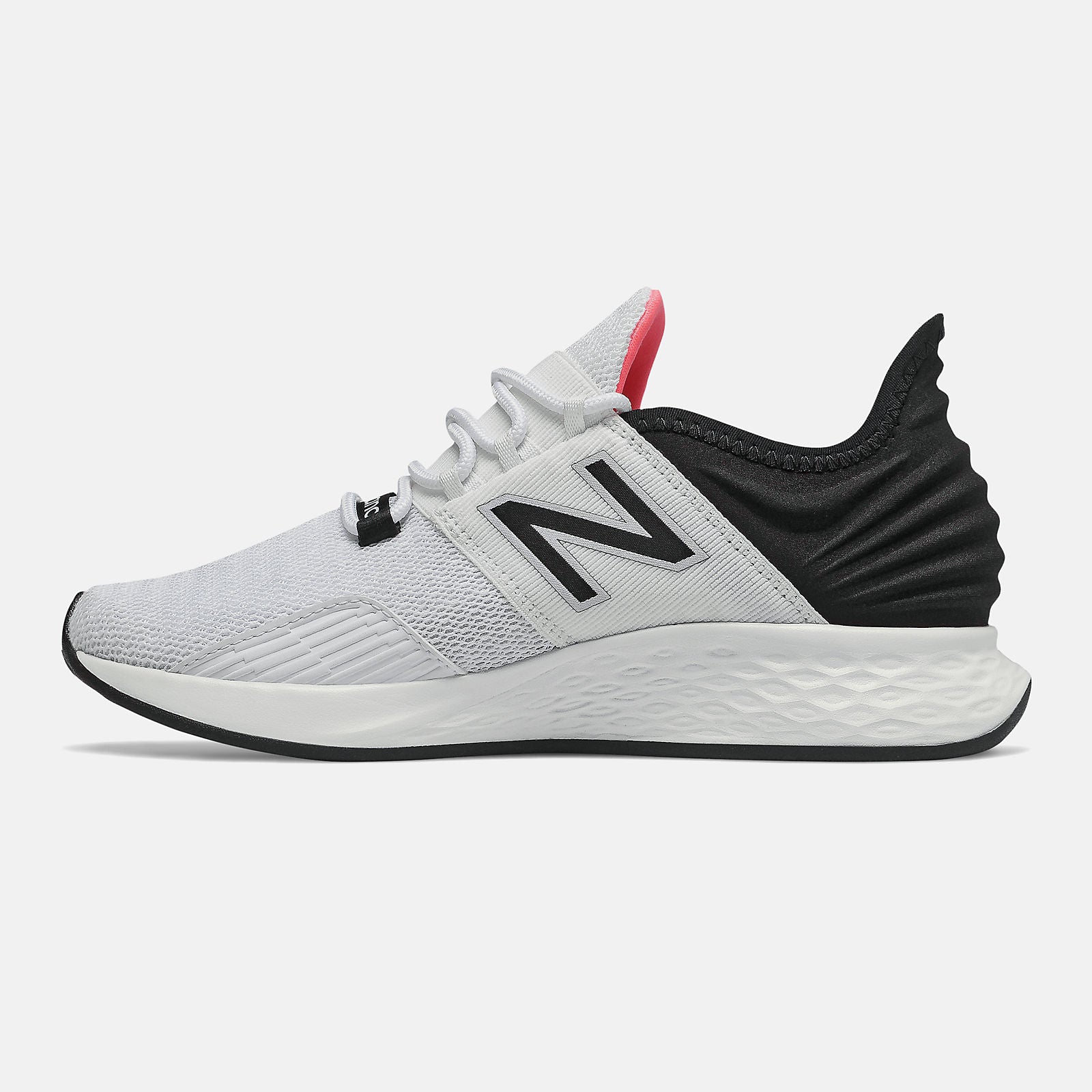 White/Black and Guava Fresh Foam Roav New Balance Shoes
