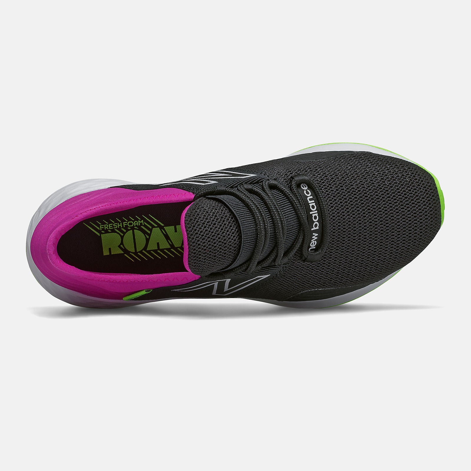 Black/Poisonberry and Lime Glo Fresh Foam Roav New Balance Shoes