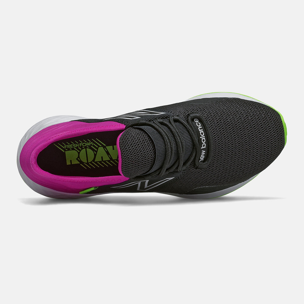 Black/Poisonberry and Lime Glo Fresh Foam Roav New Balance Shoes