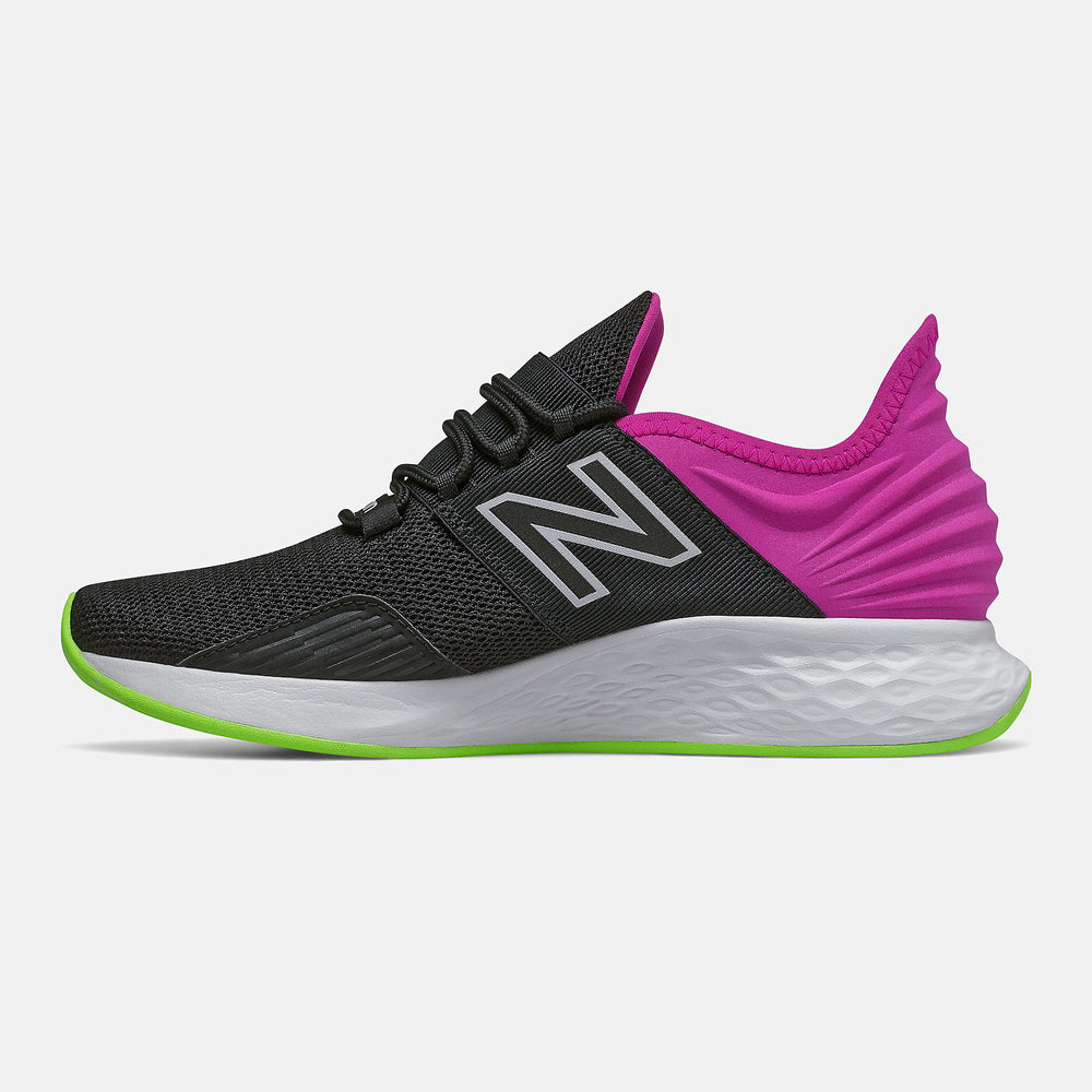 Black/Poisonberry and Lime Glo Fresh Foam Roav New Balance Shoes