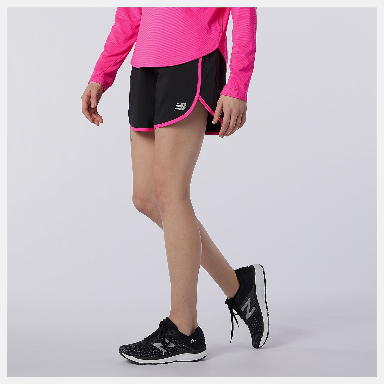 Pink Accelerate Short 5 Inch New Balance Clothing
