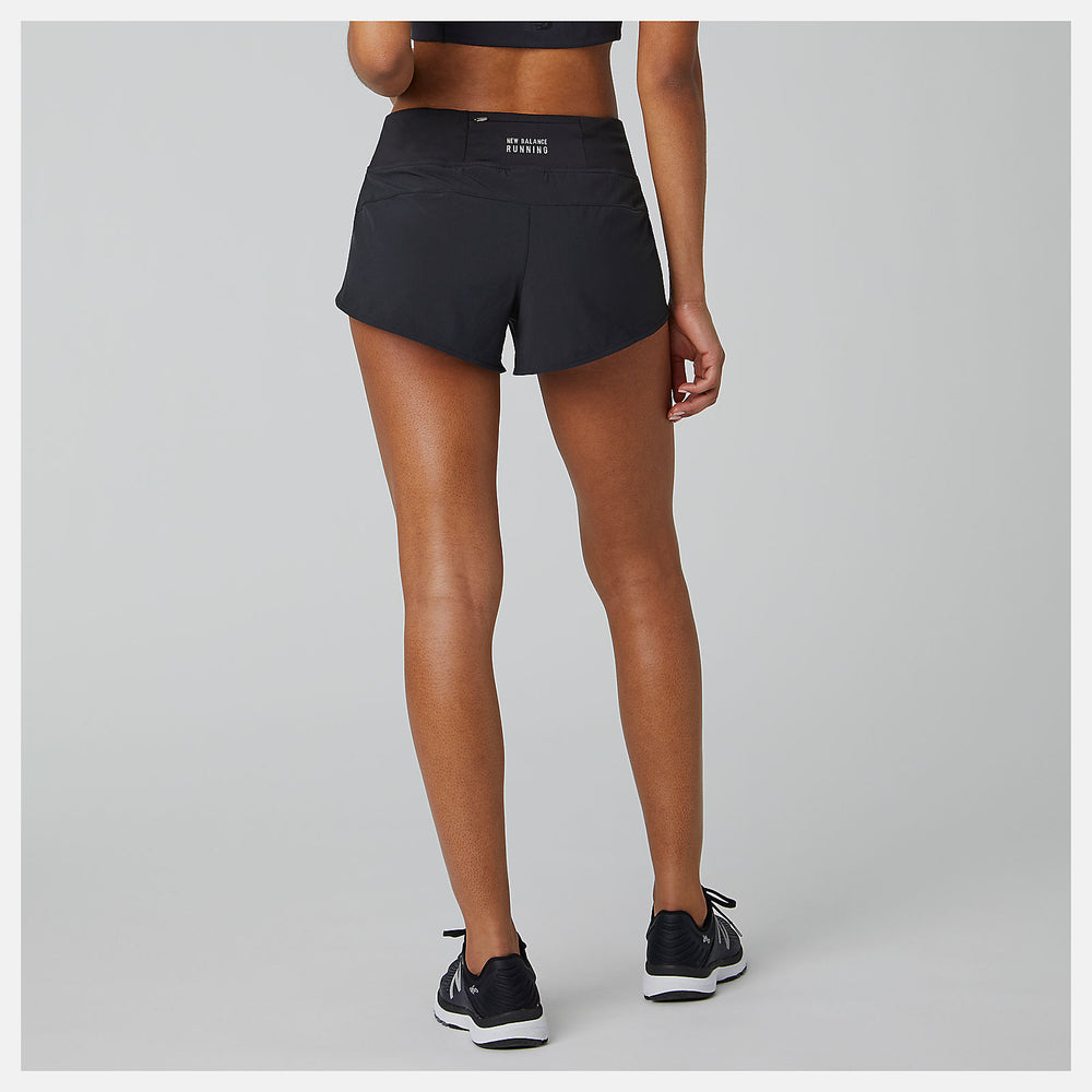 Black Impact Run Short 3 Inch New Balance Clothing