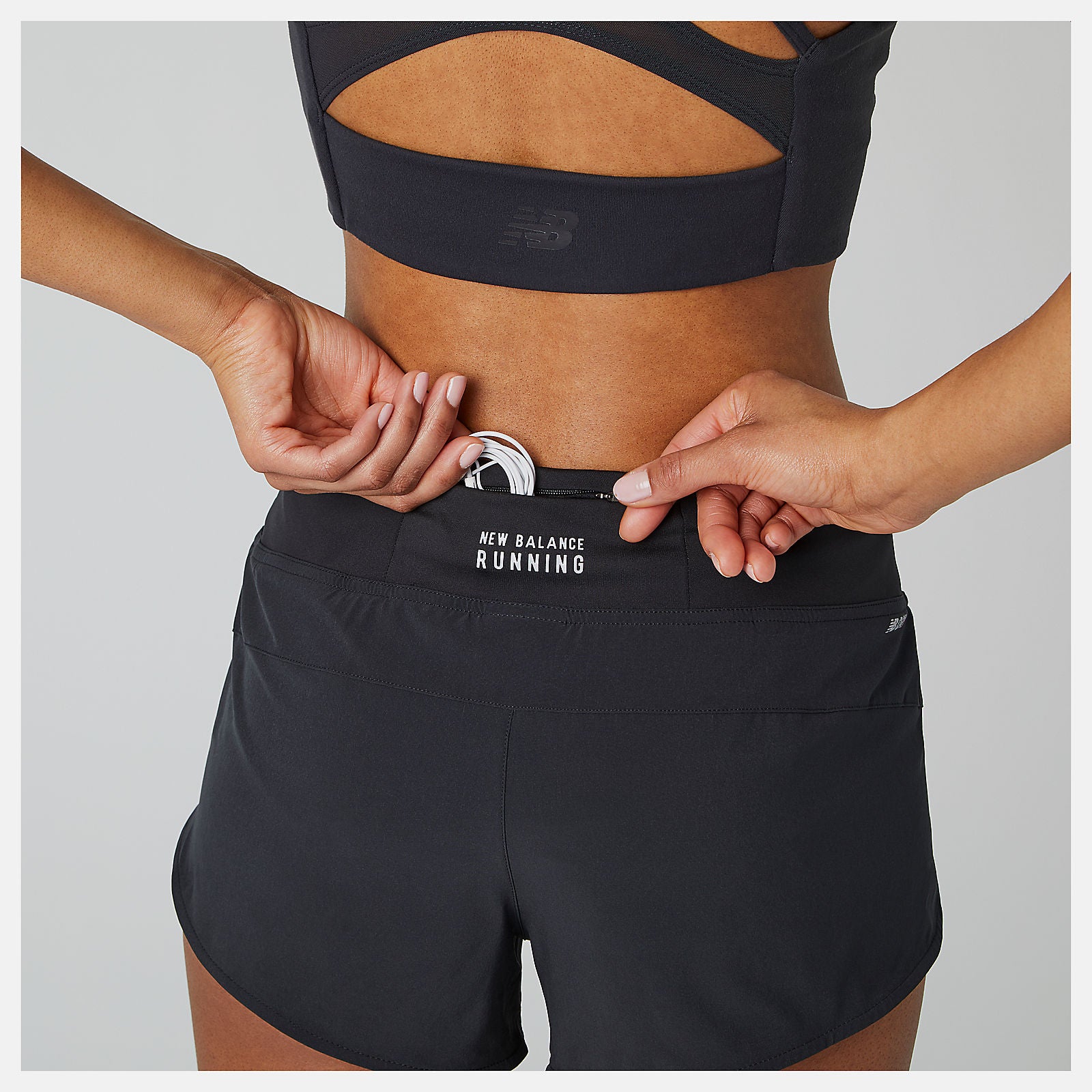 Black Impact Run Short 3 Inch New Balance Clothing
