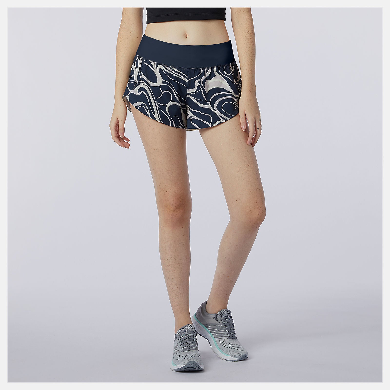 Eclipse Printed Impact Run Short 3 Inch New Balance Clothing