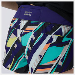 Multi Color Printed Impact Run Short 3 Inch New Balance Clothing