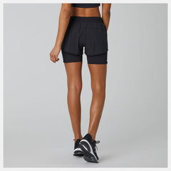 Black Impact Run 2 In 1 Short New Balance Clothing
