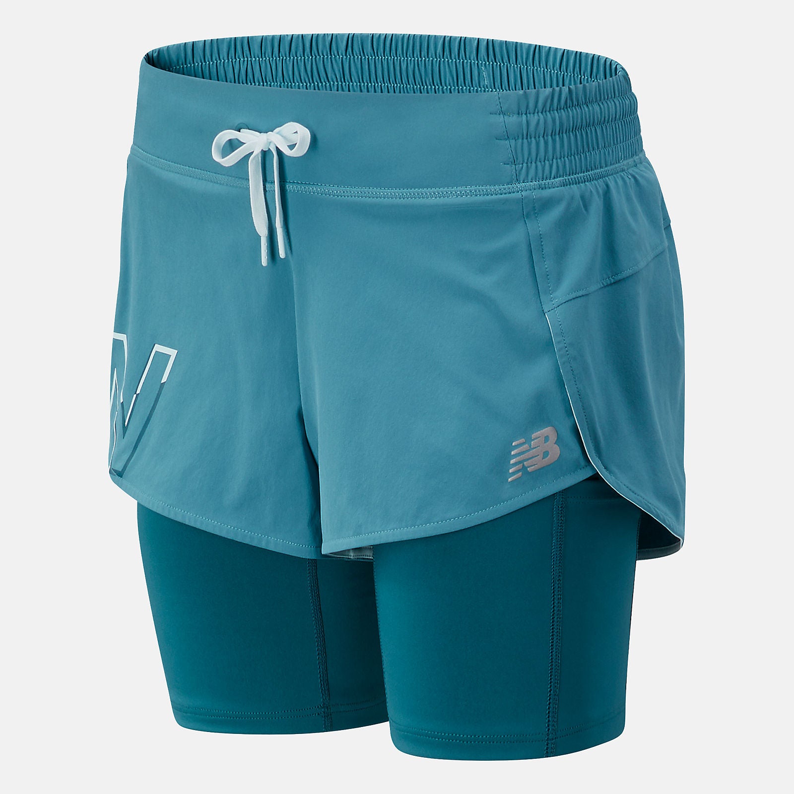 Sea Printed Impact Run 2 In 1 Short New Balance Clothing