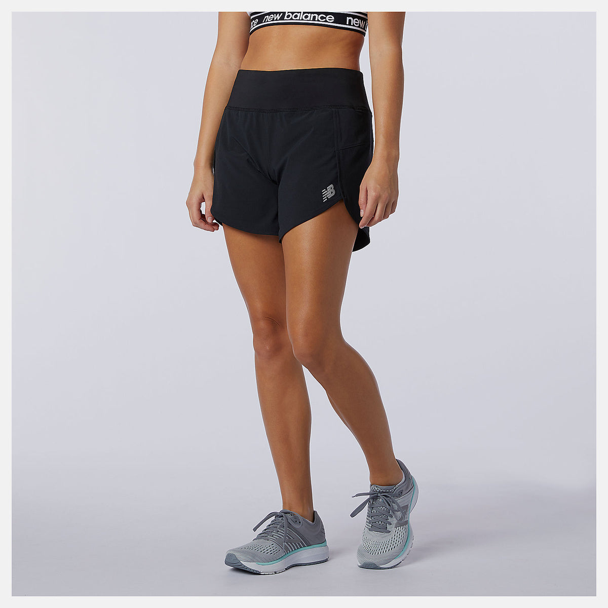 Black Impact Run Short 5 Inch New Balance Clothing