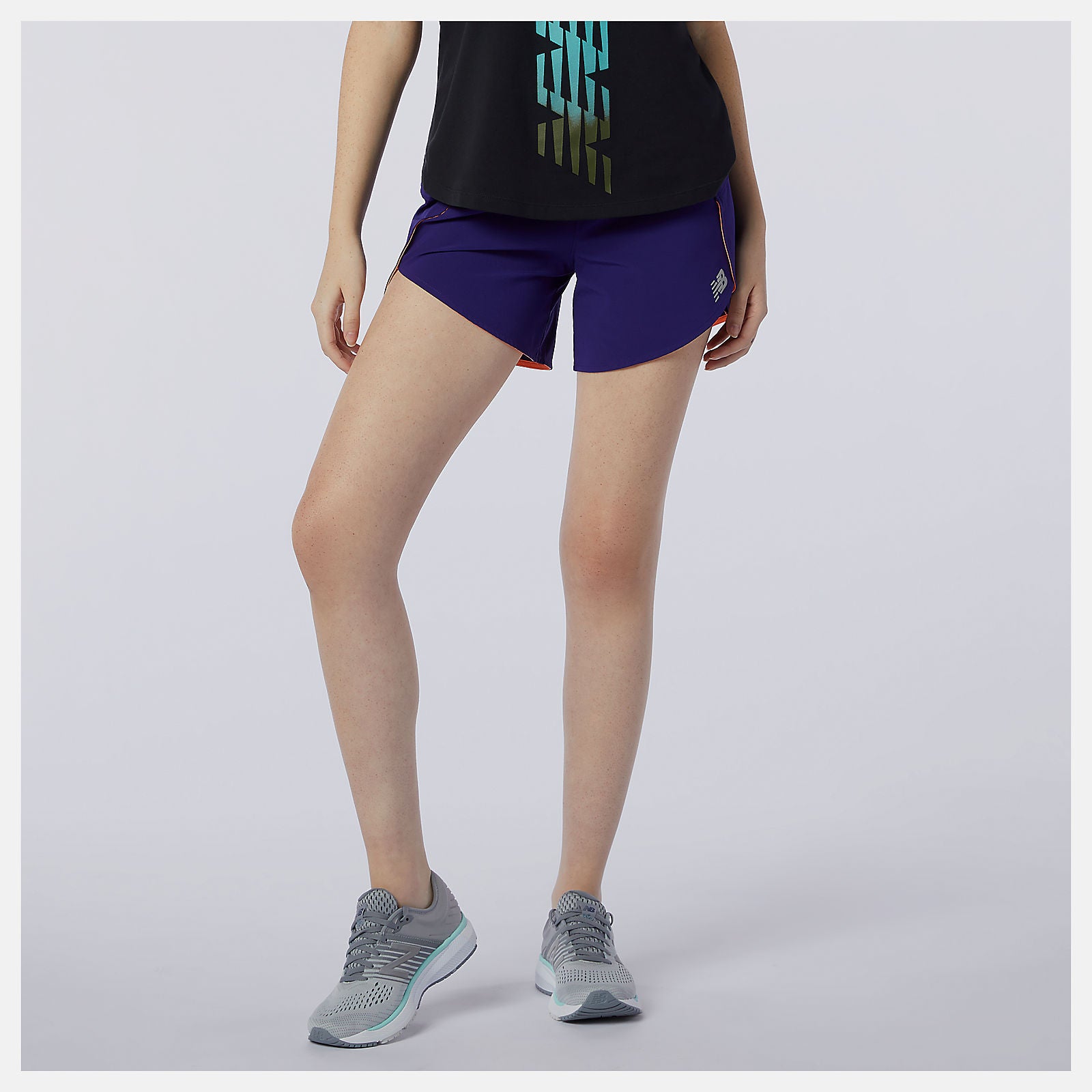 Virtual Violet Impact Run Short 5 Inch New Balance Clothing