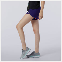 Virtual Violet Impact Run Short 5 Inch New Balance Clothing