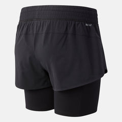 Black NYC Marathon Impact Run 2 In 1 Short New Balance Clothing