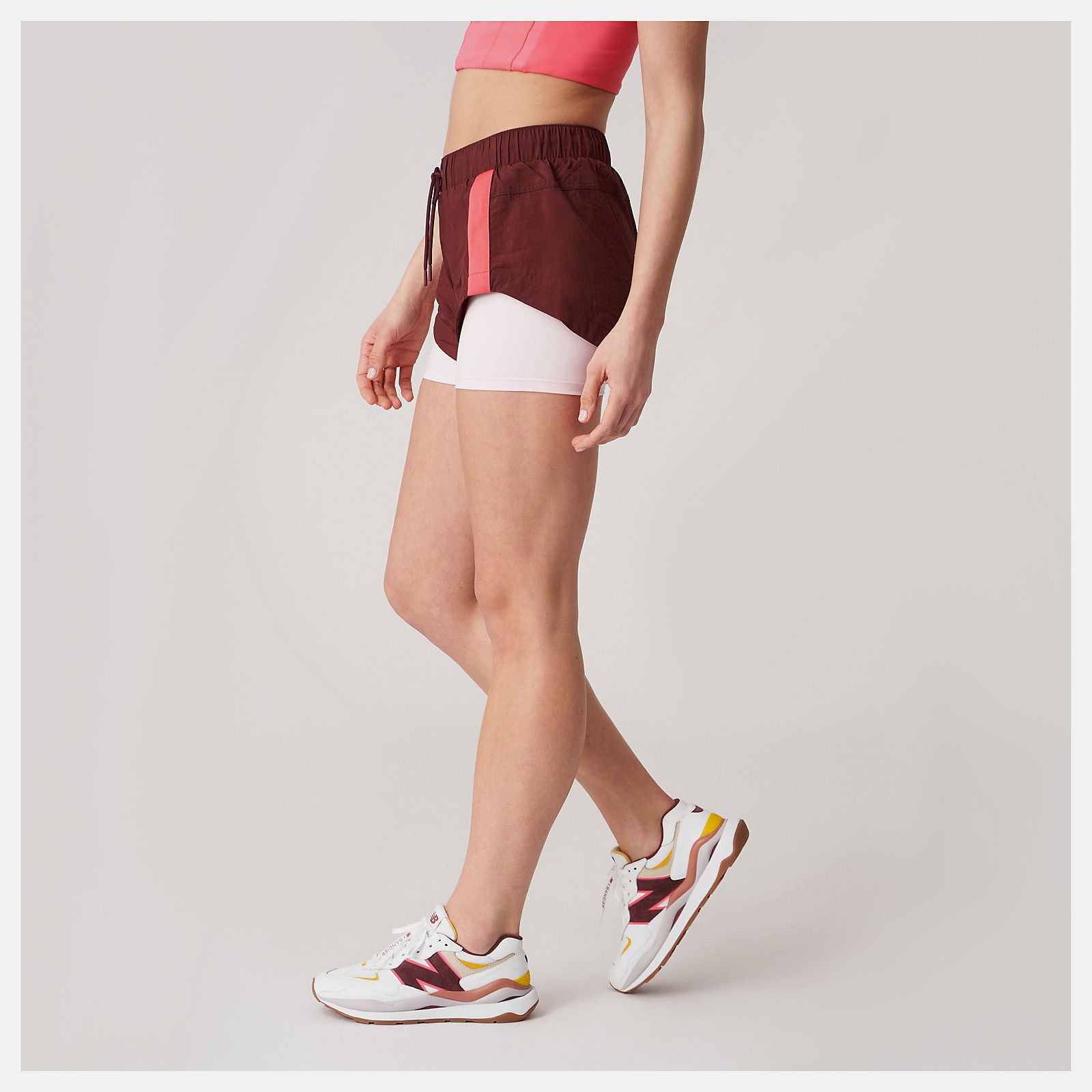 Deep Mauve Bandier Woven tech Short New Balance Clothing