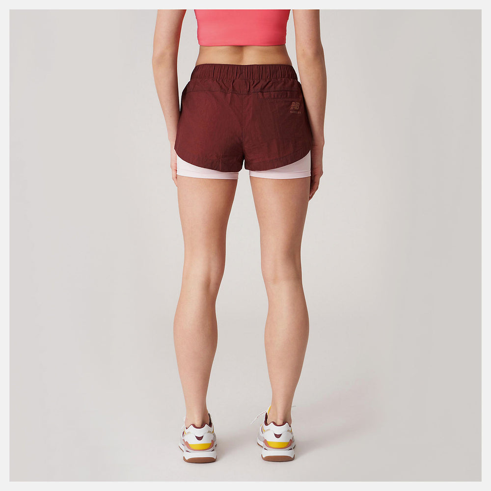 Deep Mauve Bandier Woven tech Short New Balance Clothing