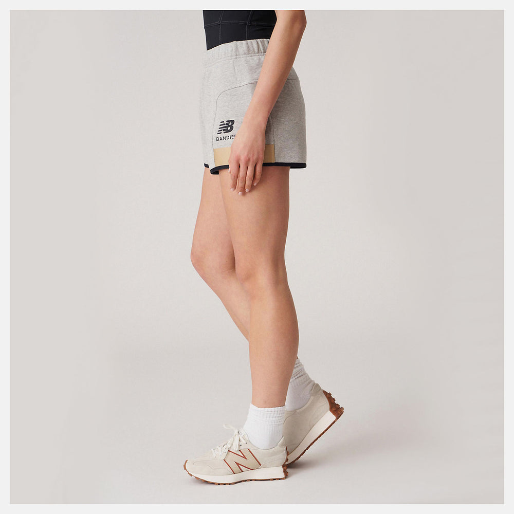 Athletic Grey Bandier Fleece Short New Balance Clothing