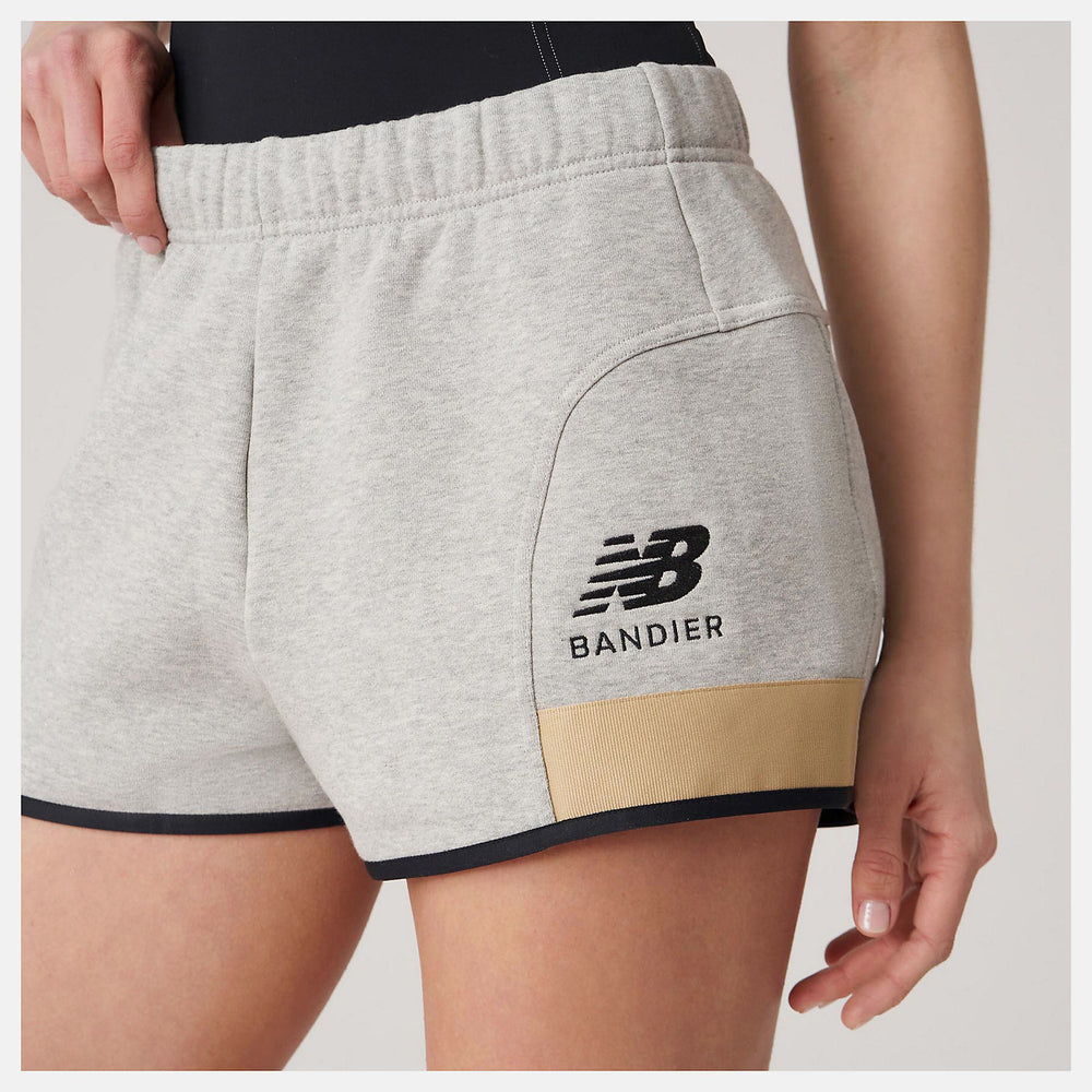 Athletic Grey Bandier Fleece Short New Balance Clothing