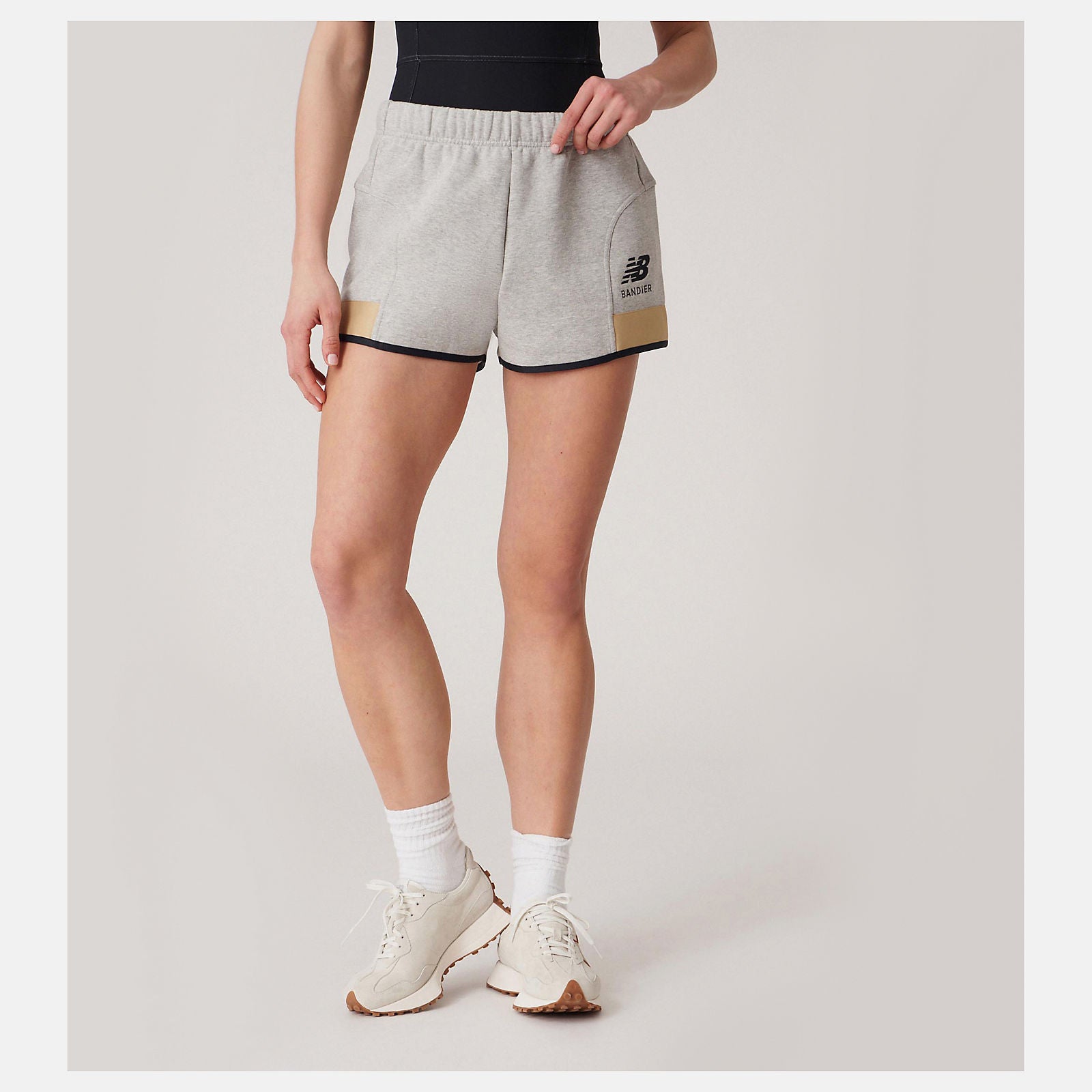 Athletic Grey Bandier Fleece Short New Balance Clothing
