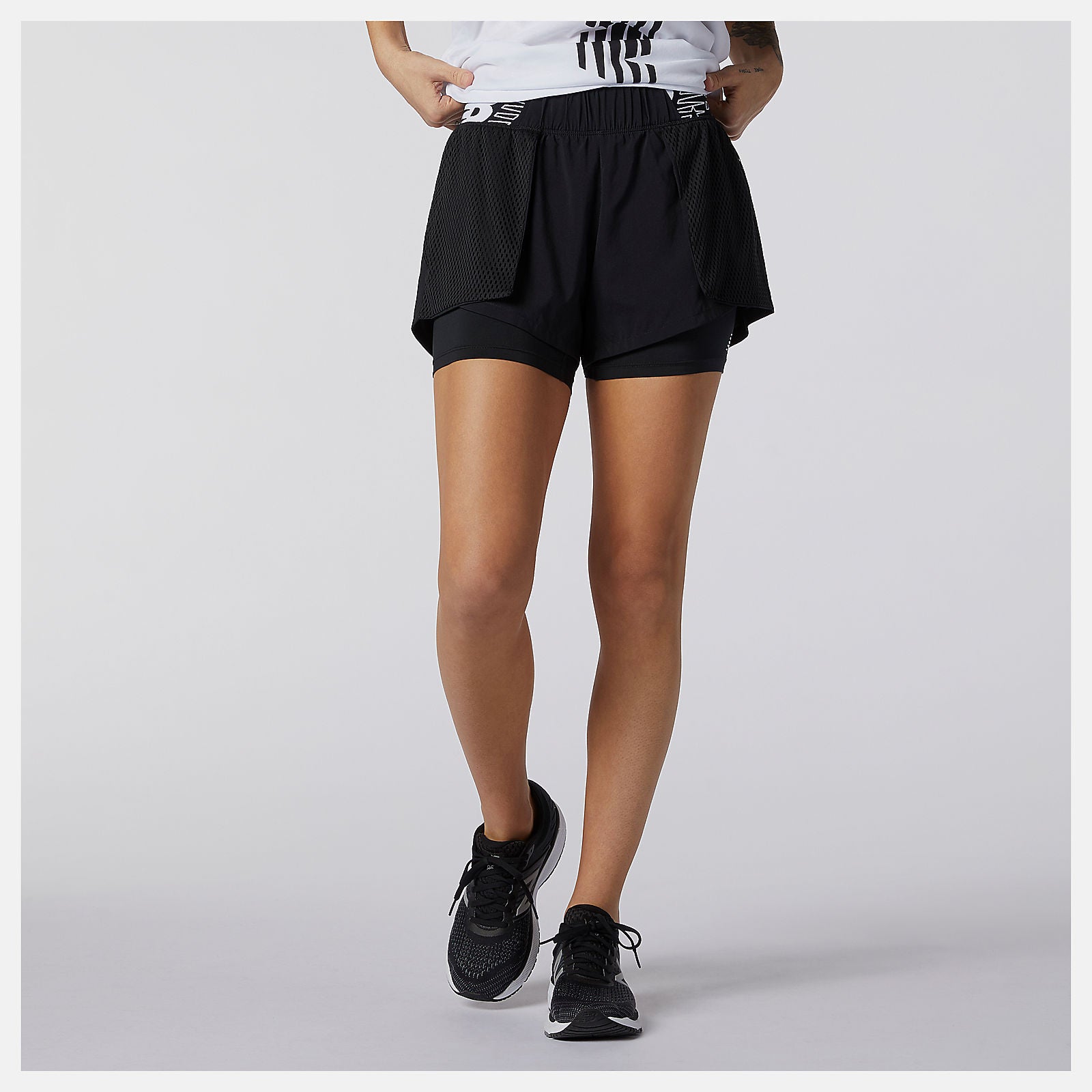 Black Relentless 2 In 1 Short New Balance Clothing