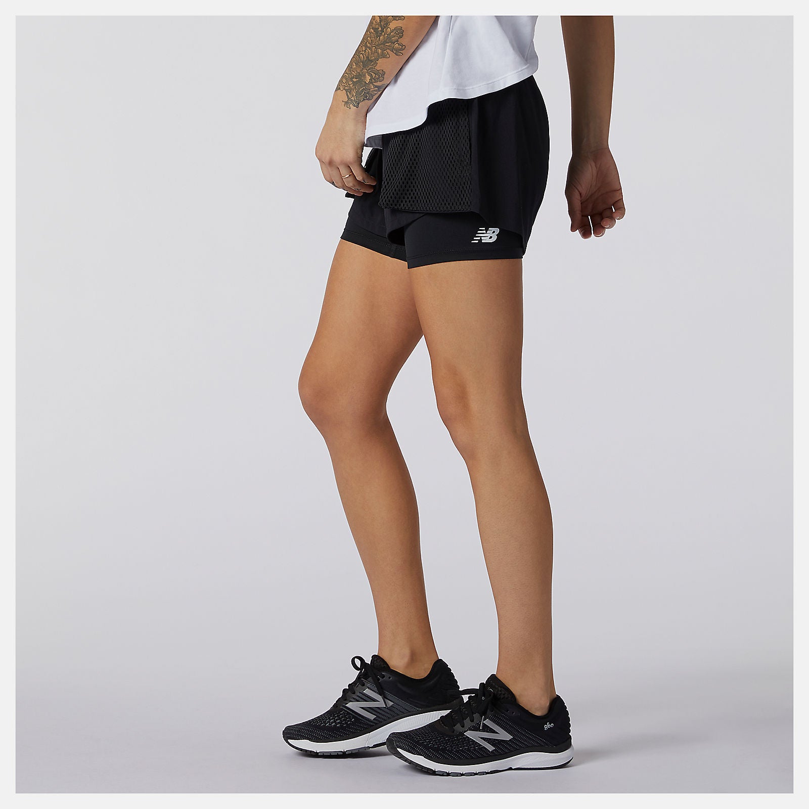 Black Relentless 2 In 1 Short New Balance Clothing