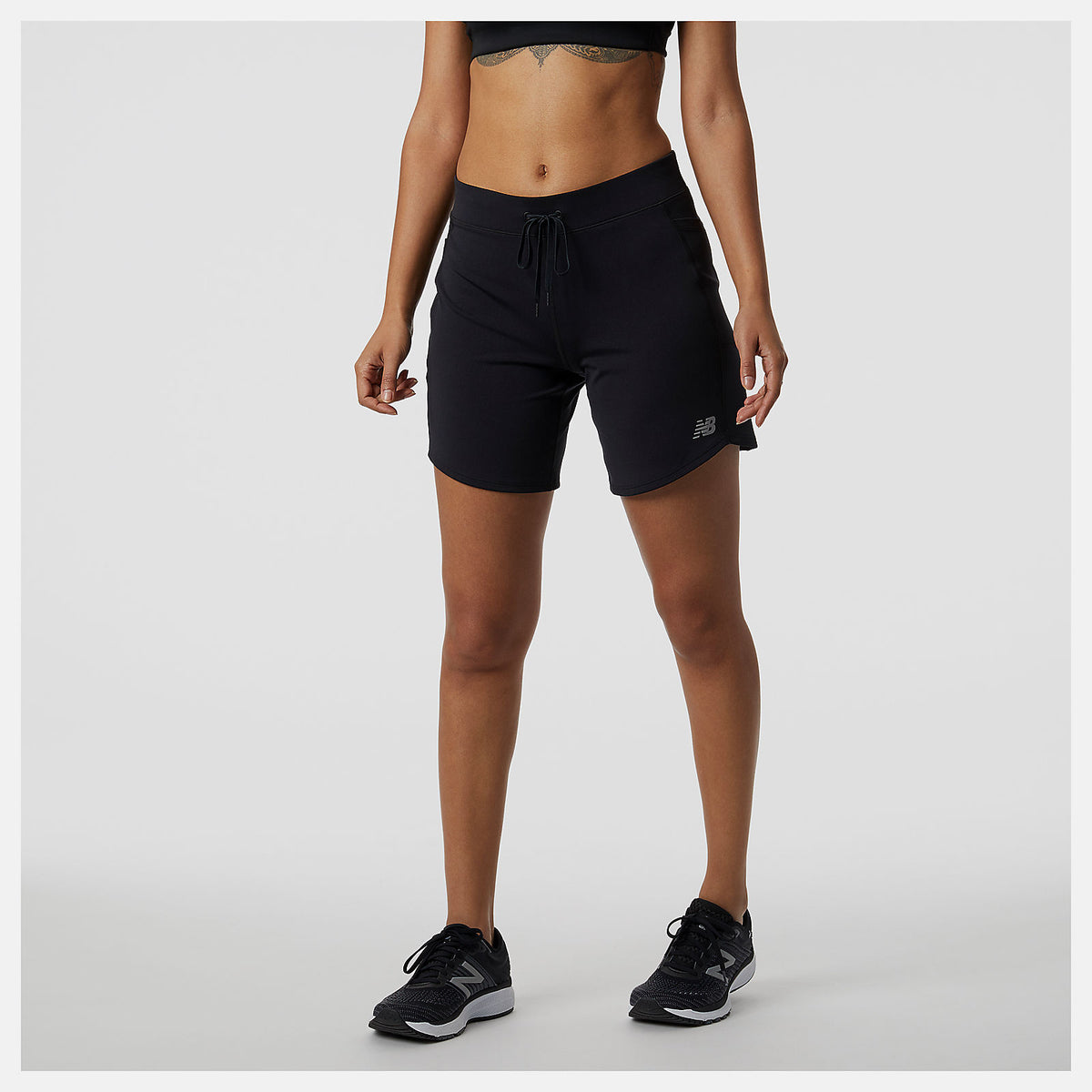 Black Impact Run Short 7 Inch New Balance Clothing