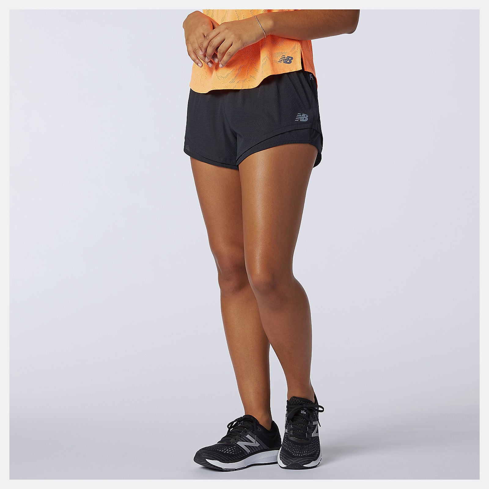 Black/White Q Speed Fuel Short New Balance Clothing
