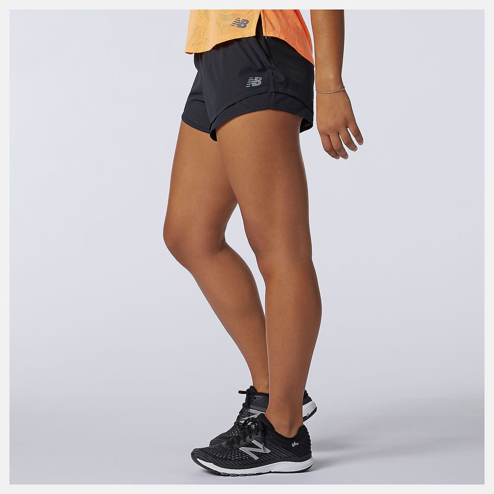 Black/White Q Speed Fuel Short New Balance Clothing
