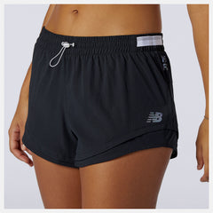 Black/White Q Speed Fuel Short New Balance Clothing