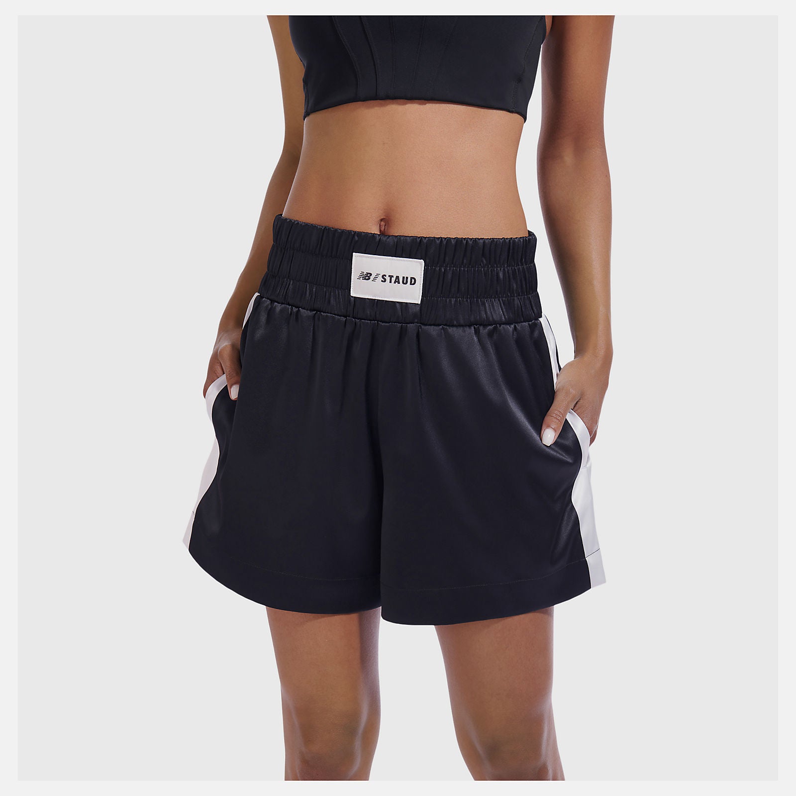 Black NB x Staud Boxing Short New Balance Clothing