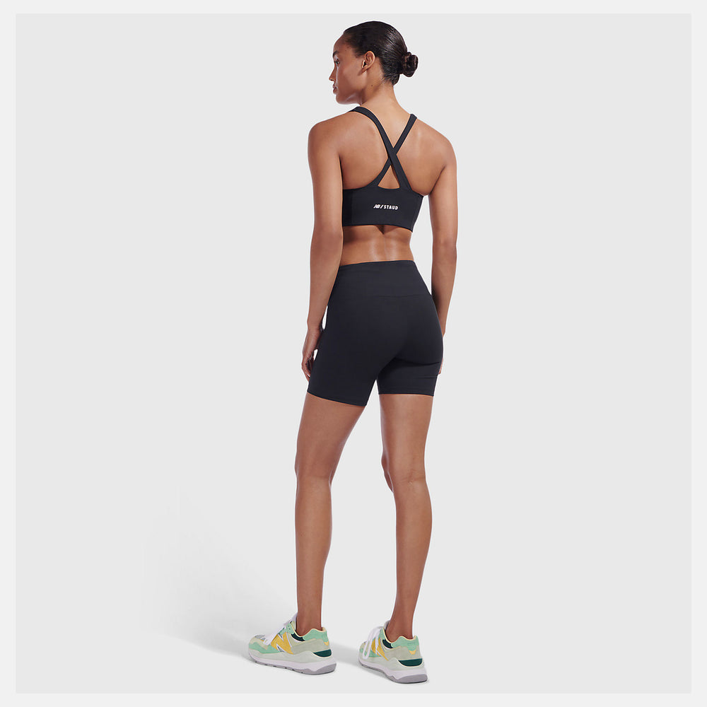 Black Staud Lace Up Fitted Short New Balance Clothing