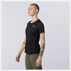 Black Impact Run Short Sleeve New Balance Clothing