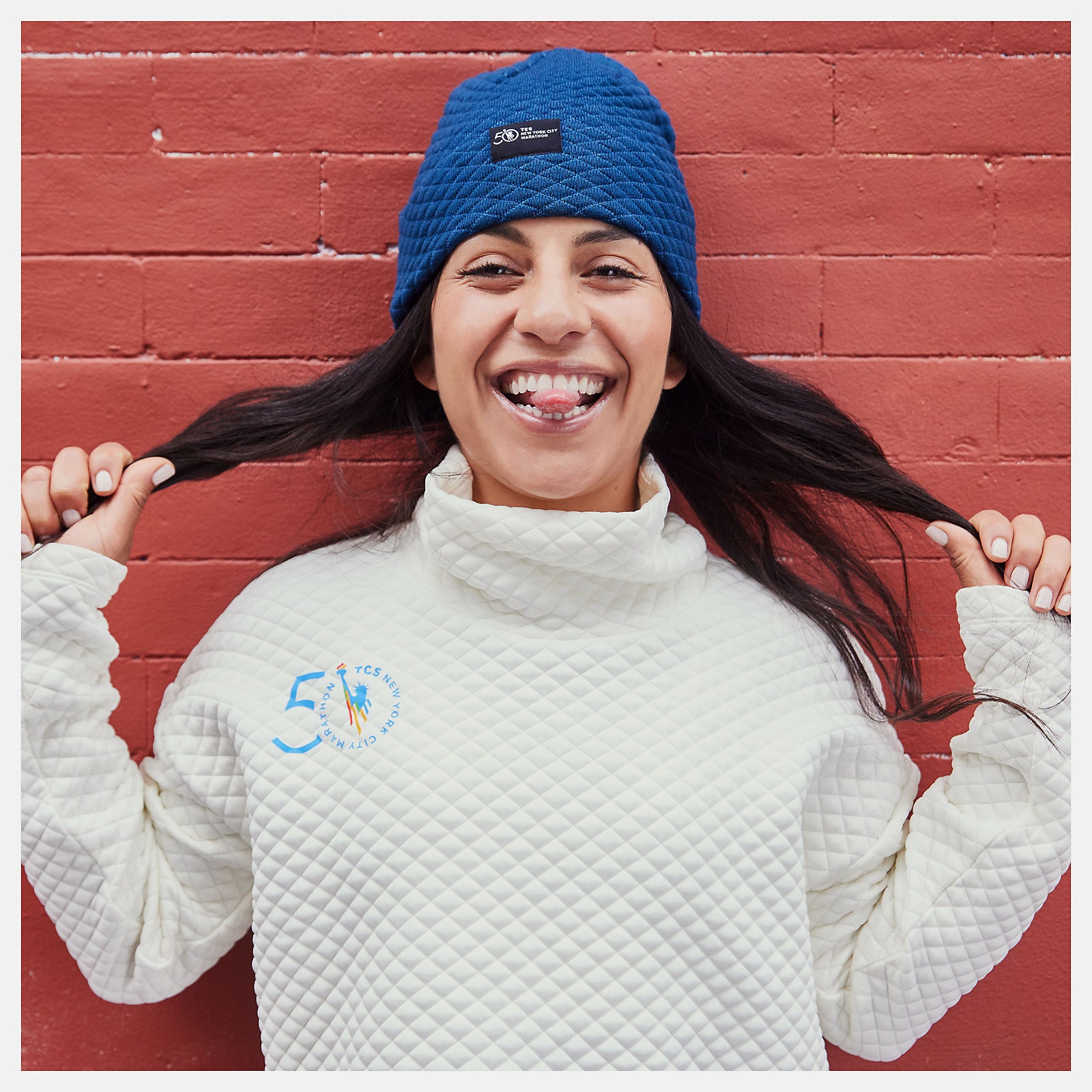 Sea Salt NYC Marathon NB Heat Loft Funnel New Balance Clothing