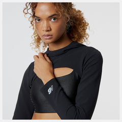 Black Syd Hooded Shrug New Balance Clothing