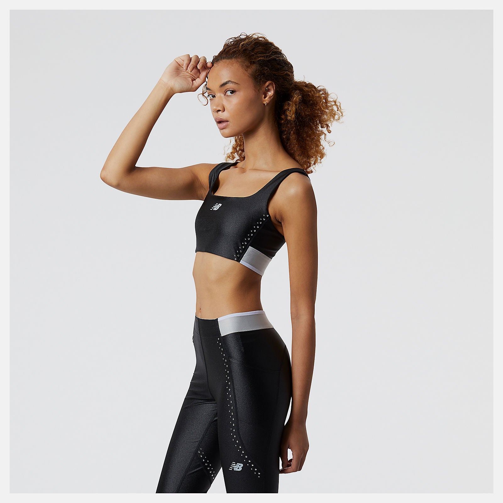 Black Syd Crop Bra New Balance Clothing