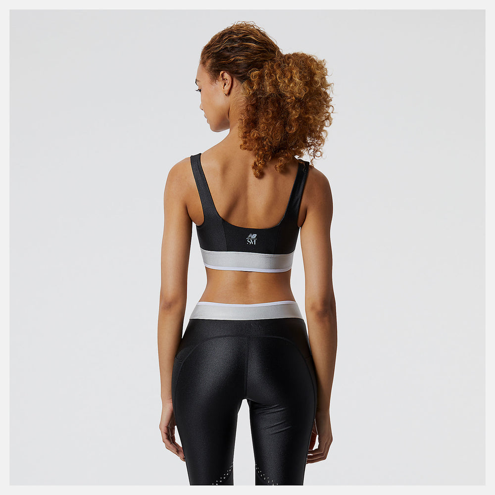 Black Syd Crop Bra New Balance Clothing