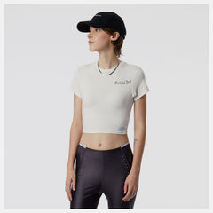 Sea Salt Syd Crop Tee New Balance Clothing