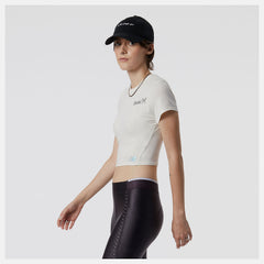 Sea Salt Syd Crop Tee New Balance Clothing