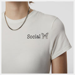 Sea Salt Syd Crop Tee New Balance Clothing