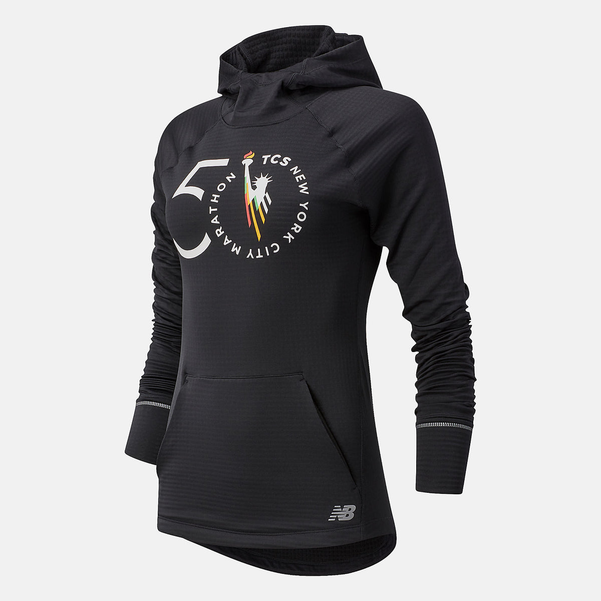 Black NYC Marathon NB Heat Grid Hoodie New Balance Clothing