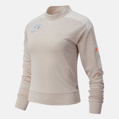 Sea Salt Heather NYC Marathon NB Heat Grid Long Sleeve New Balance Clothing
