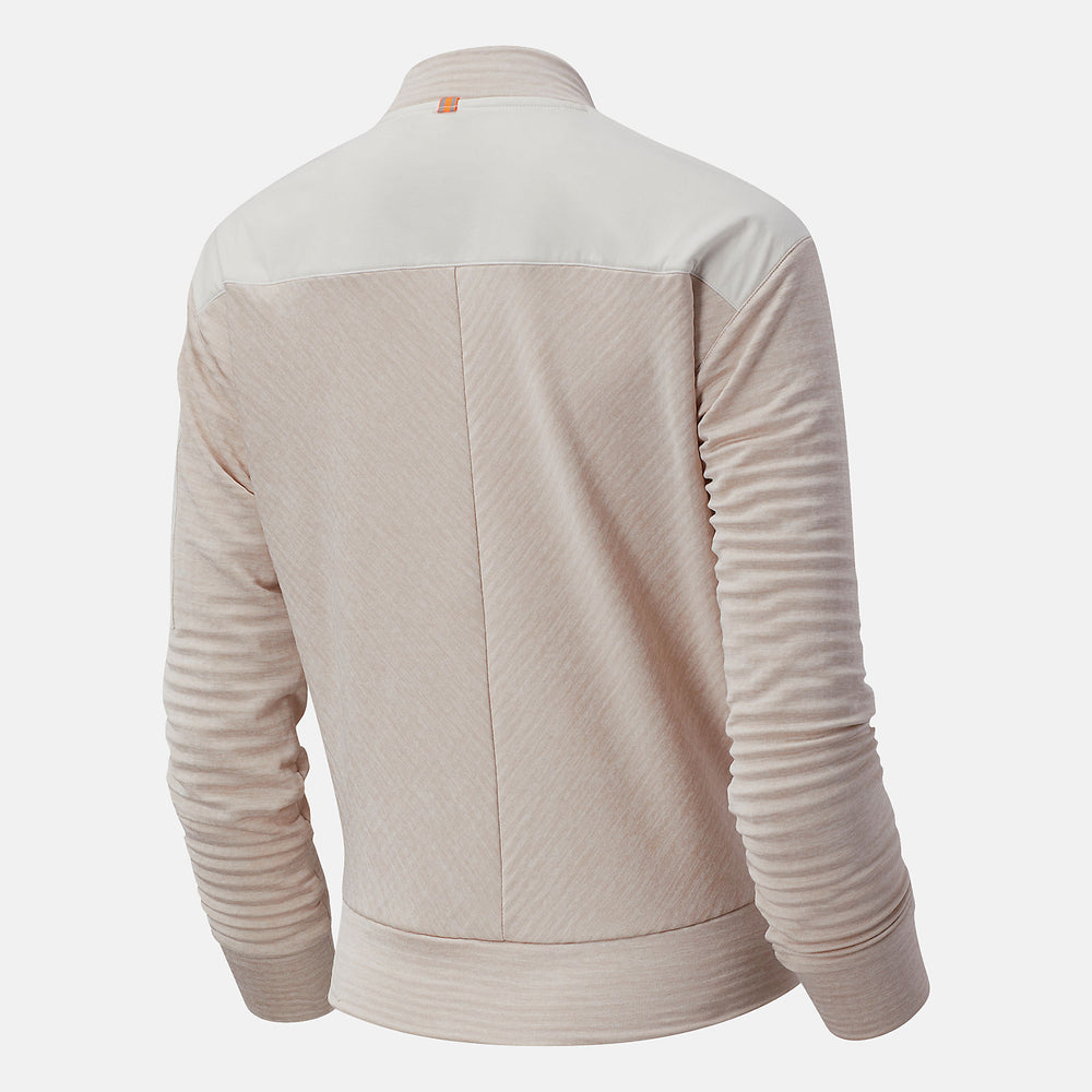 Sea Salt Heather NYC Marathon NB Heat Grid Long Sleeve New Balance Clothing
