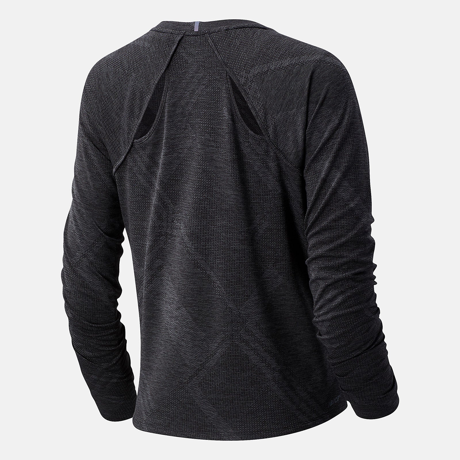 Black Heather NYC Marathon Q Speed Fuel Jacquard Long Sleeve New Balance Clothing