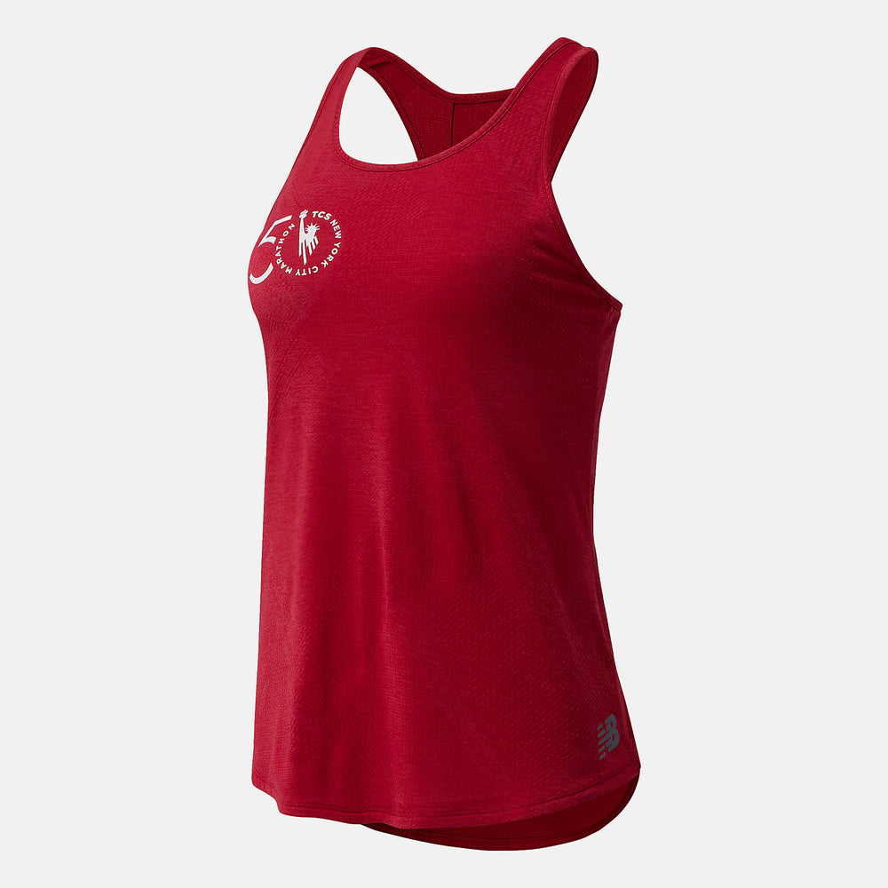 Neo Crimson NYC Marathon Q Speed Fuel Jacquard Tank New Balance Clothing
