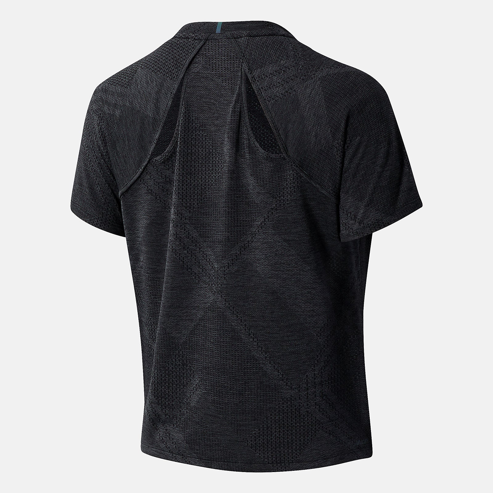 Black Heather NYC Marathon Q Speed Fuel Jacquard Short Sleeve New Balance Clothing